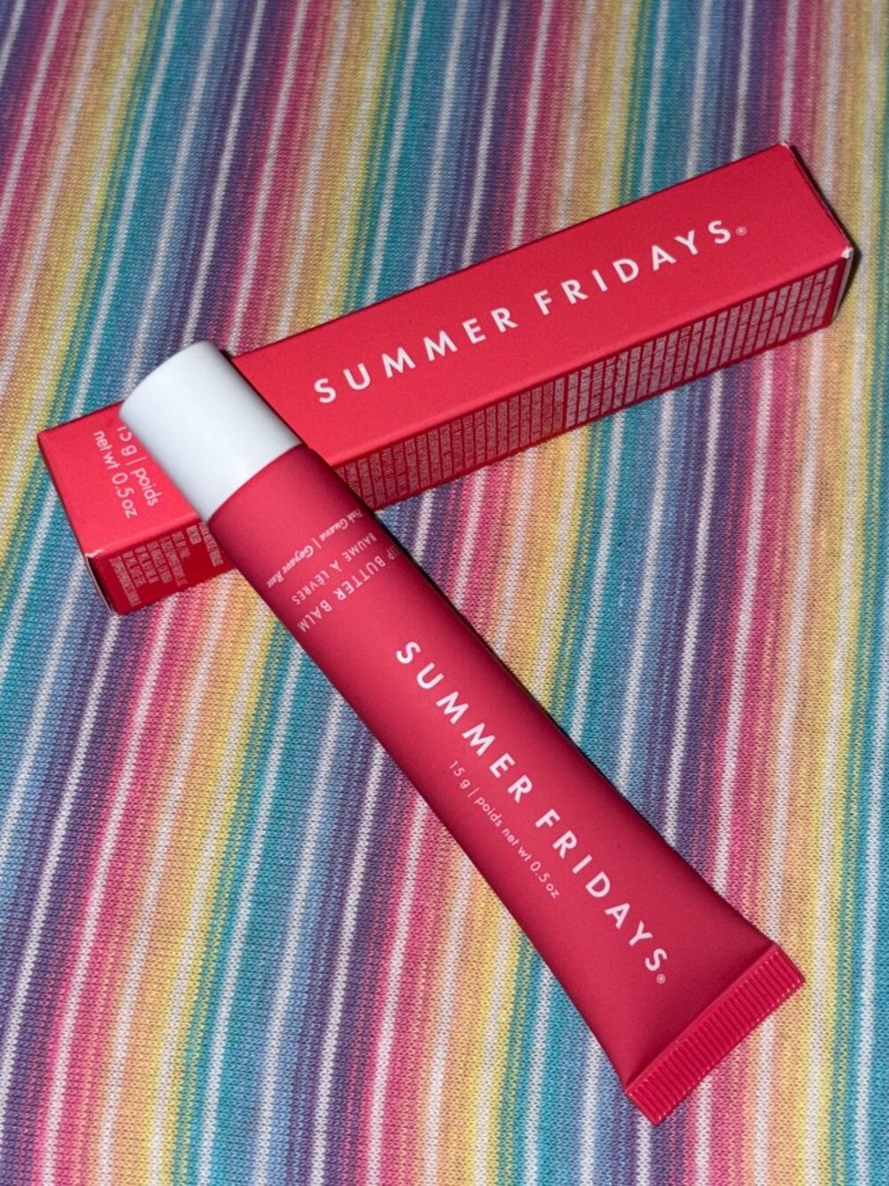 New in Box Full Size Summer Fridays Lip Butter Balm in Color Pink Guava